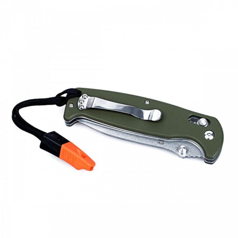 Нож Ganzo G7412-WS (оранжевый, черный, зеленый)
