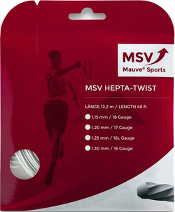 Струны теннисные MSV Hepta Twist (12 m) - white