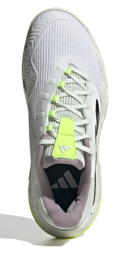 Женские Кроссовки теннисные Adidas Barricade 13 - cloud white/core black/crystal jade