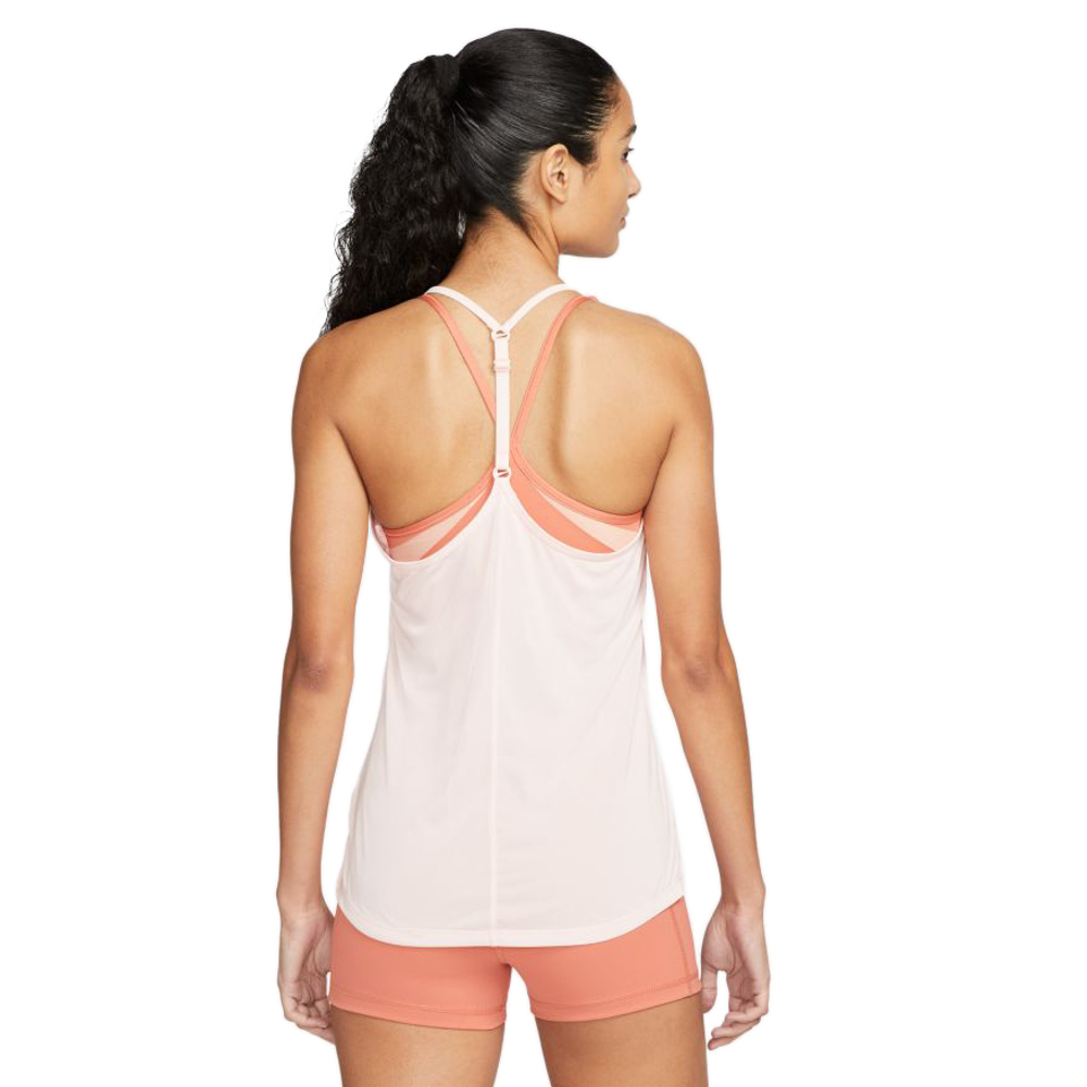 Женский топ теннисный Nike Dri-Fit One Elastika Standard Fit Tank W - atmosphere/white