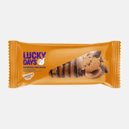 Печенье овсяное с шоколадом Lucky Days 310г