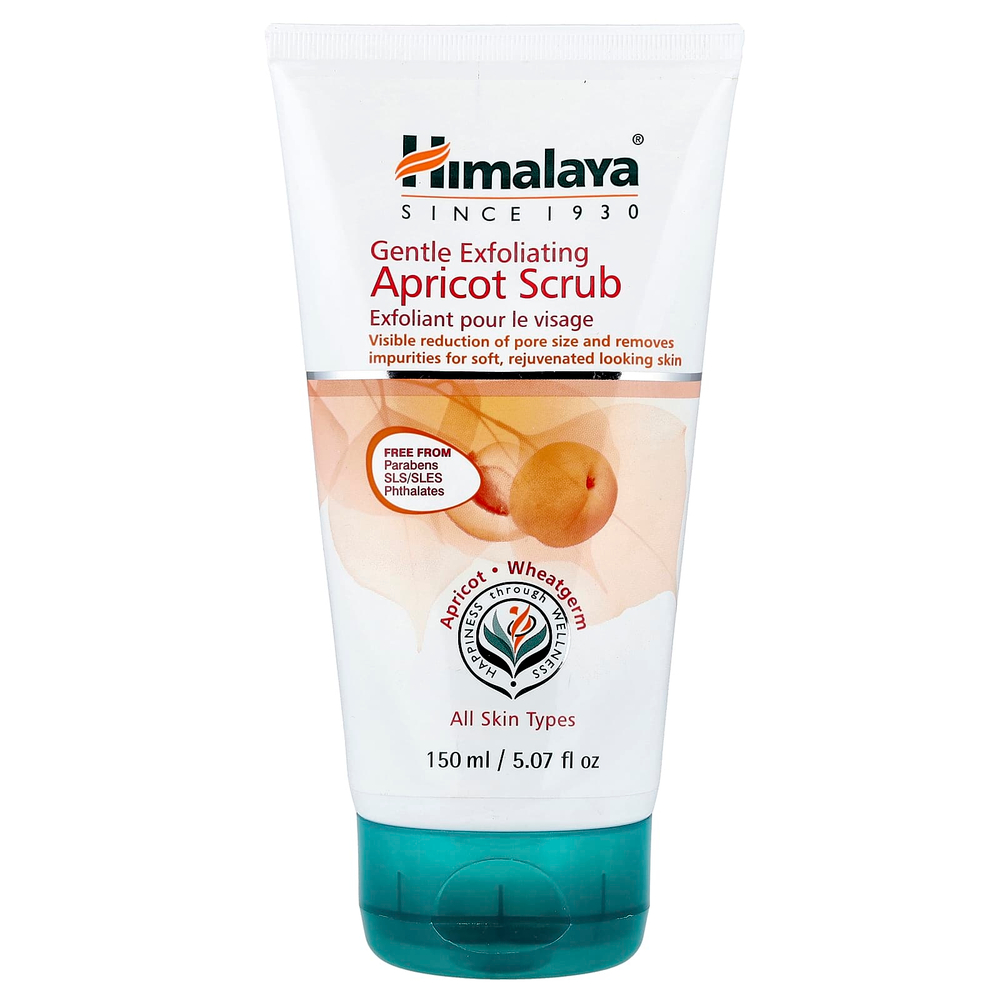 Himalaya, Нежный отшелушивающий абрикосовый скраб, для всех типов кожи, 150 мл (5,07 жидк. унц.)