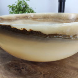 Раковина из оникса Bowl Yellow BO-60983 45x45x17 из натурального камня