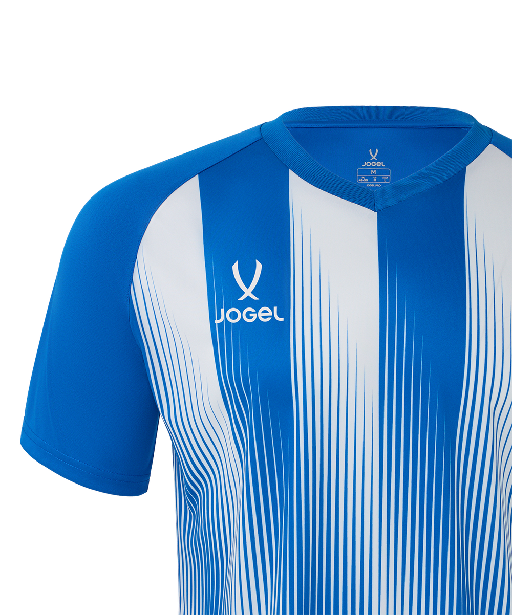 Футболка игровая Jogel Camp Striped Jersey-K, синий Z2/белый 00