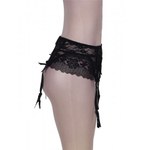 Кружевной пояс для чулок Black Sexy Lace, M-L