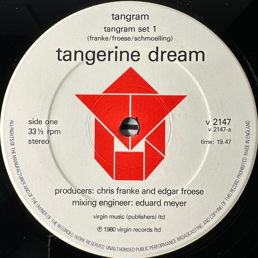 Tangerine Dream ‎– Tangram (Англия 1980г.)