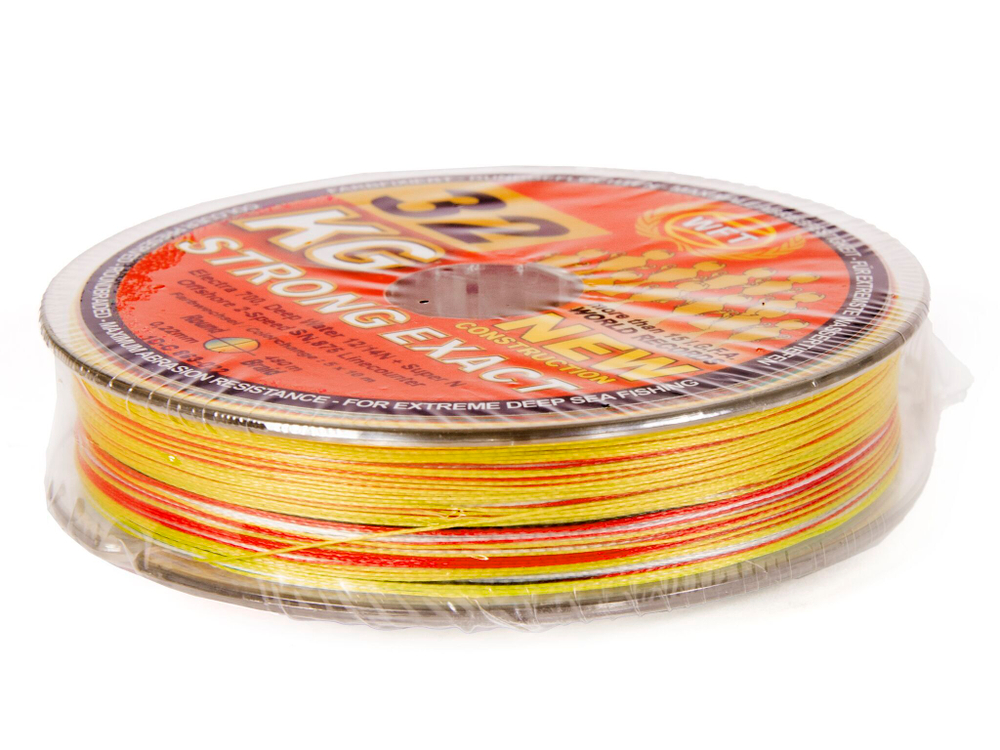 Леска плетёная WFT KG STRONG EXACT ELECTRA 700 Multicolor 480 м, 0,22 мм