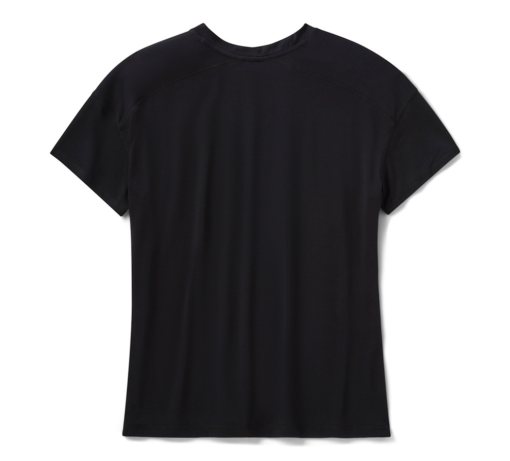 Футболка Women's H-D TECH Short Sleeve Top - Harley Black Harley-Davidson