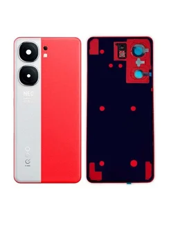 Задняя крышка для Iqoo Neo 9 5G красно-белая (Red-White) со стеклом камеры