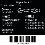 Набор бит с трещоткой Zyklop Mini, 10 предметов WERA 05004177001