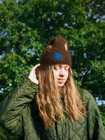 Шапка Jacob Cro Mohair Stars "Chocolate"