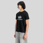 Футболка Alpha Industries Basic Big Logo Black (Чёрная)