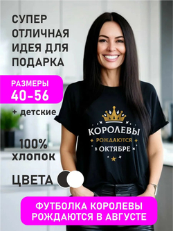 Подарочная футболка Королевы рождаются в ноябре