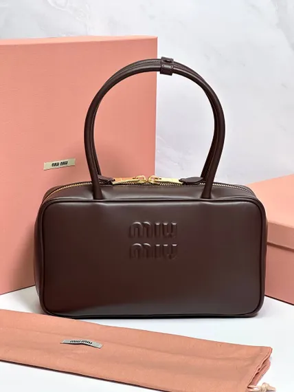 Сумка MIUMIU Beau Тёмно-коричневая