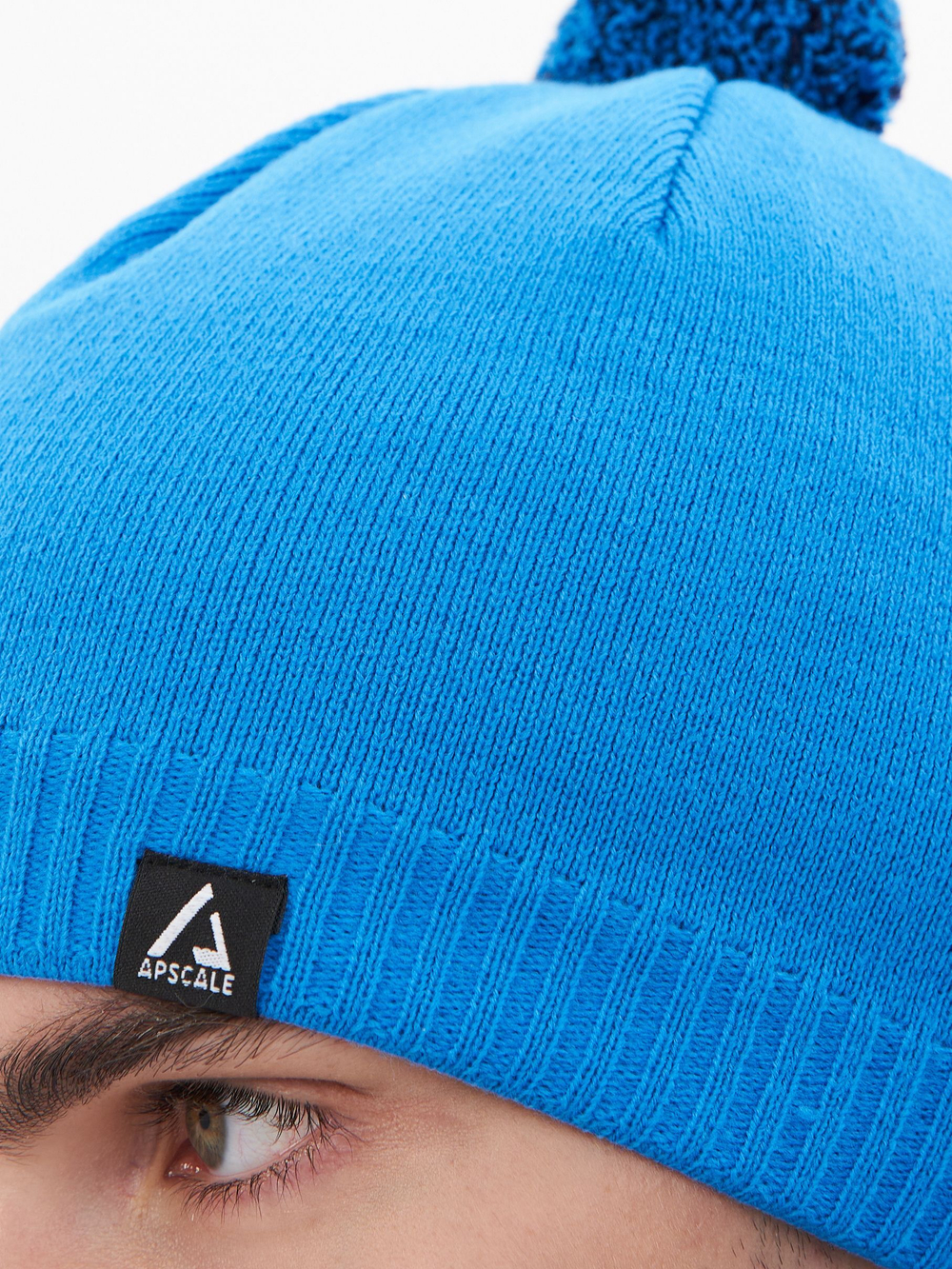 Шапка Apscale Train Pom Blue спортивная демисезонная