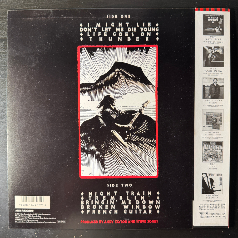 Andy Taylor ‎– Thunder (Япония 1987г.)