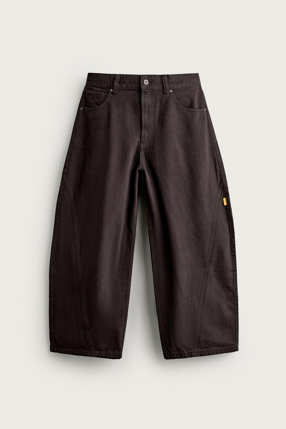 БРЮКИ BALLOON FIT В ТОНКУЮ ПОЛОСКУ — ZARA