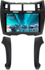 Магнитола для Toyota Vitz 2, Yaris 2 2005-2011 (рамка черная тип 2) - Teyes CC4 монитор 9.2" 2K QLED на Android 14, Быстрейшая, Snapdragon 680, DSP, CarPlay, 4G SIM-слот