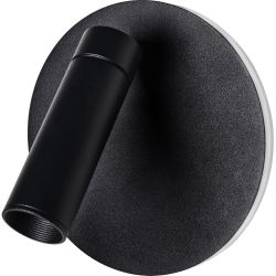 Светильник декоративный настенный светодиодный ЭРА EDGAR WL55 BK COB 5Вт / SMD 7Вт 4000К IP20 черный | Настенная подсветка