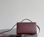 Сумка Bottega Veneta Andiamo Clutch — бордовая — фото 5