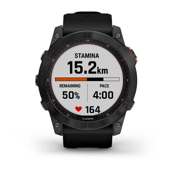 Умные часы Garmin Fenix 7X Solar Серый с черным ремешком 010-02541-01