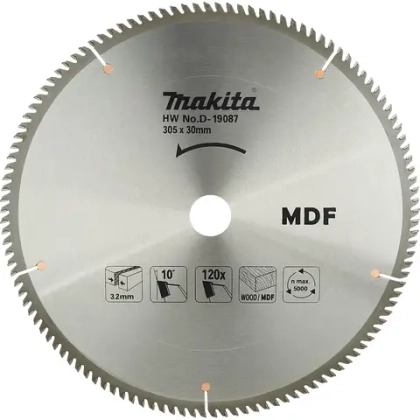 Пильный диск по MDF 305х30/15,88х3,2 мм/120 Makita D-19087