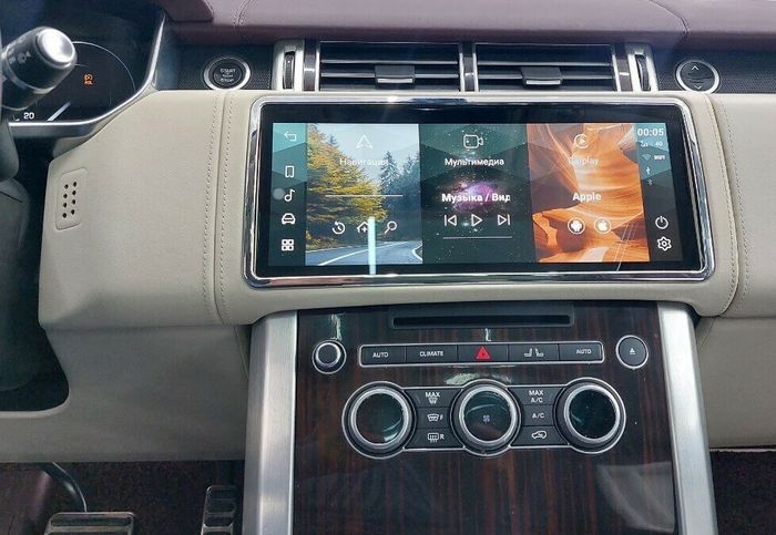 Магнитола для Range Rover 4 2016-2017 (HARMAN) - RDL-1278R монитор 12.3" на Android 12, Быстрая, CarPlay, 4G SIM-слот