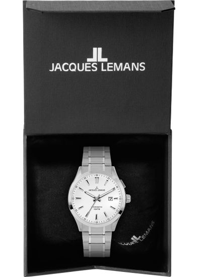 Jacques Lemans Hybromatic 1-2130F — гибридные мужские часы с автоподзаводом in a box