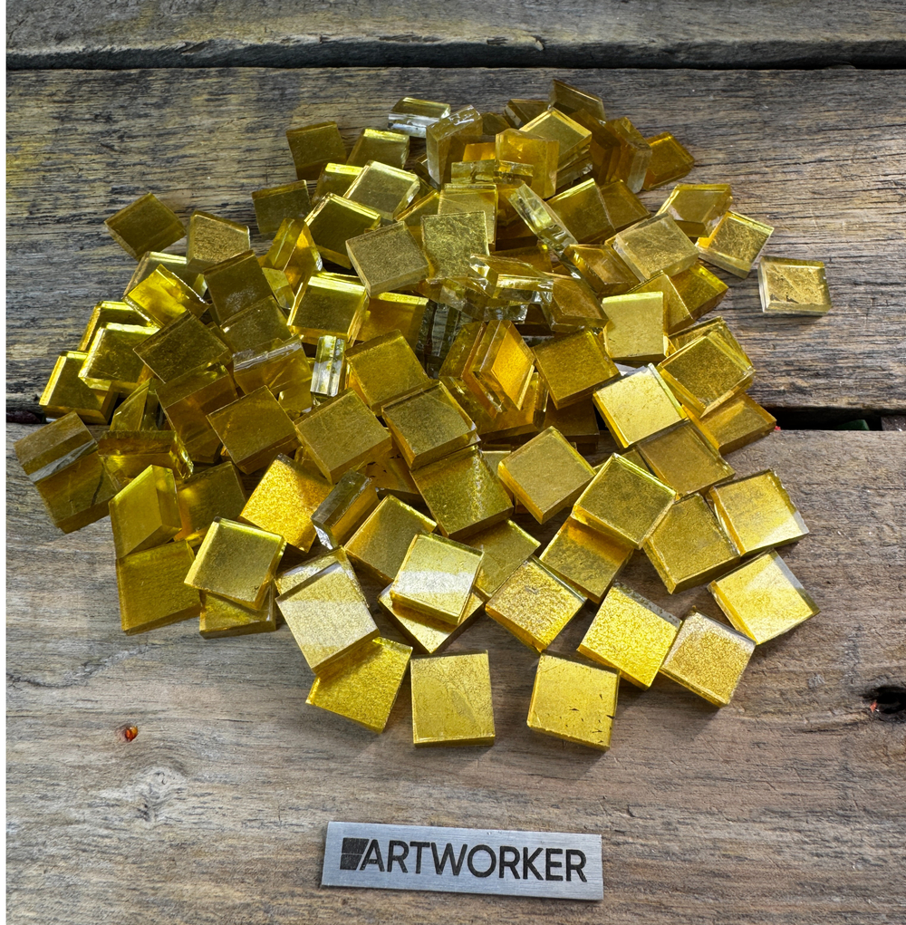 Золотая смальта 15х15 мм ArtWorker