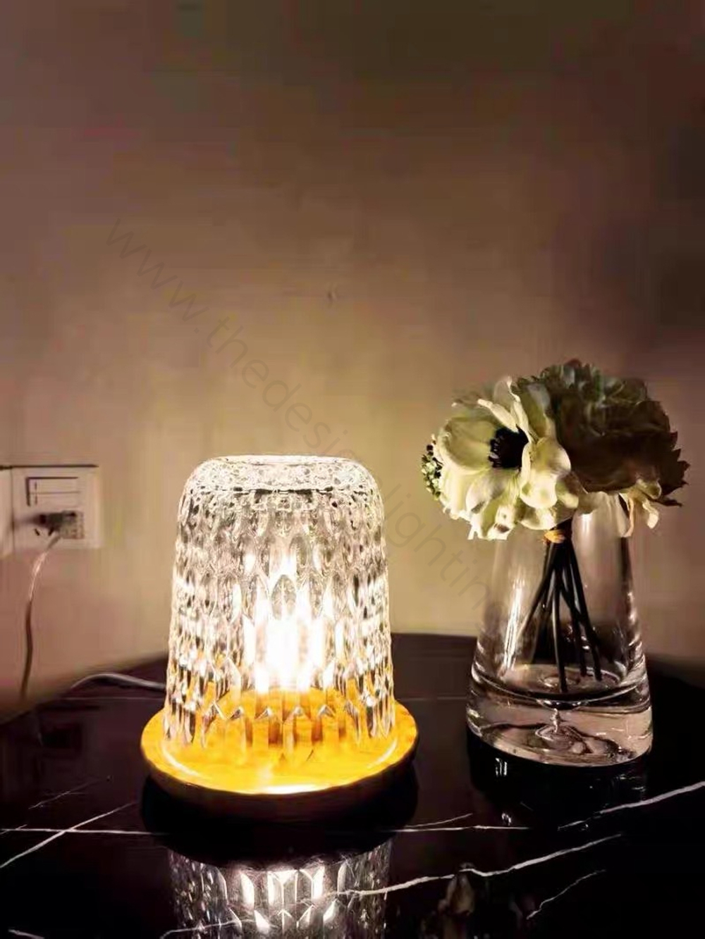 Table design lamp Folia Footed by Saint-Louis