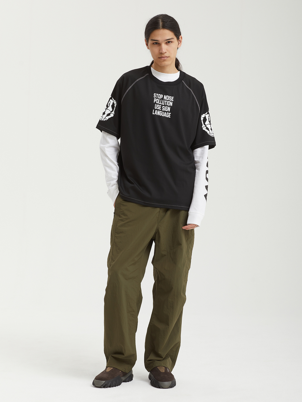 Мужская Футболка Pollution Boxy Raglan