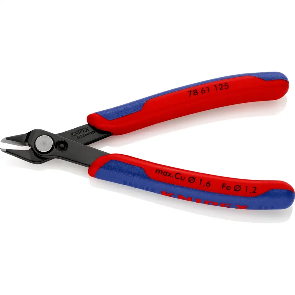 Кусачки для электроники Electronic Super Knips® чернёные 125 мм Knipex 78 61 125