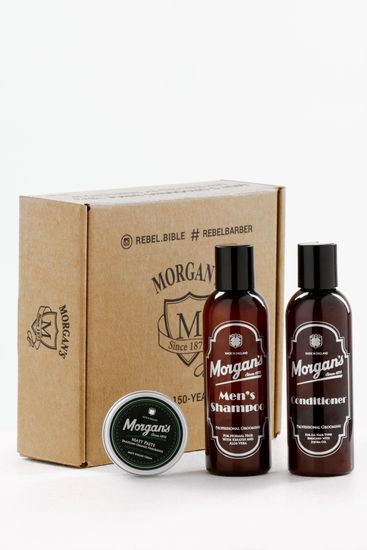 Подарочный набор Morgan's, шампунь 100 мл + кондиционер 100 мл + матовая паста 30 мл