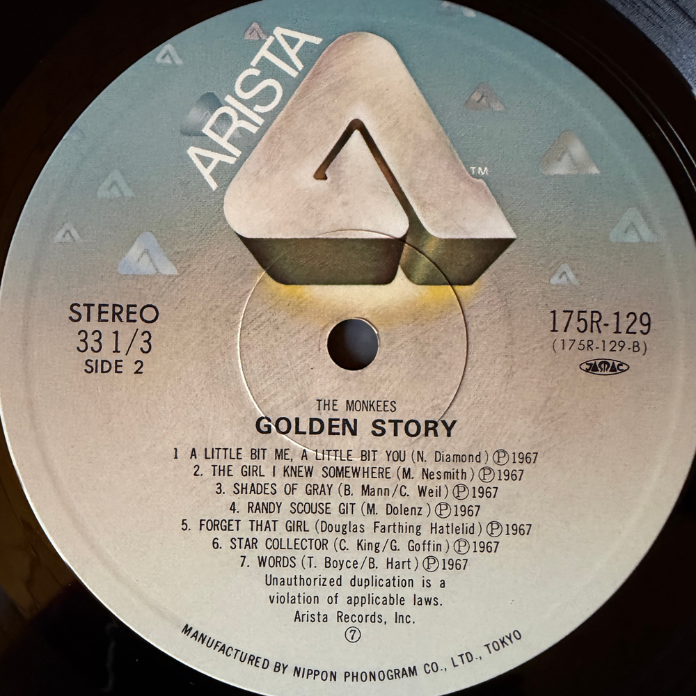 Виниловая пластинка The Monkees ‎– Golden Story 2LP