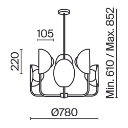 Подвесной светильник Maytoni MOD164PL-06BS