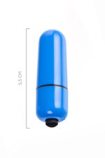 Синяя вибропуля A-Toys Braz - 5,5 см. (Цвет: синий)