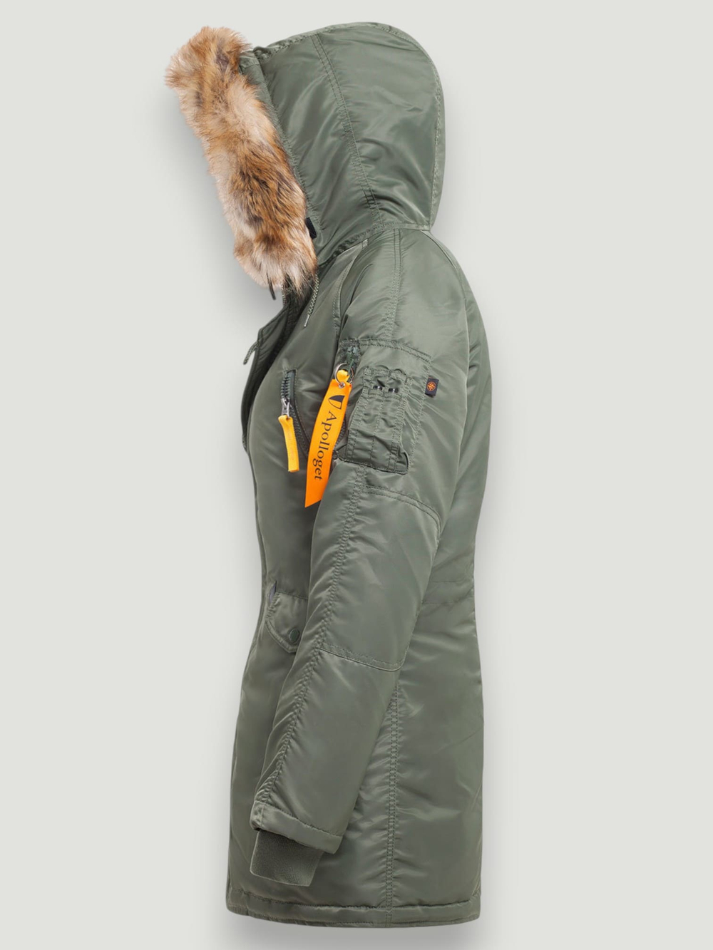 Куртка Аляска Женская - Apolloget Alaska Wmn (олива/желтый - s.green/yellow) — фото 8
