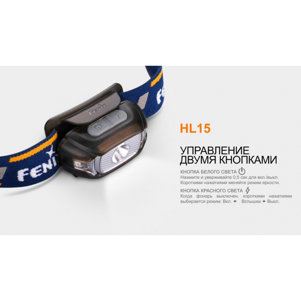 Фонарь Fenix HL15 черный