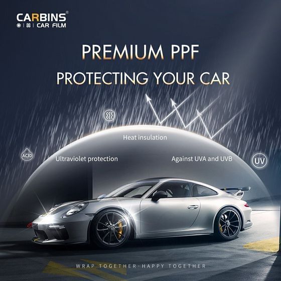 Carbins Color PPF Nubela Grey CP AMG серая цветная полиуретановая защитная антигравийная пленка