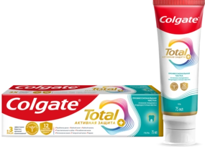 Colgate Total 12 Профессиональная чистка (гель) 75мл Зубная паста