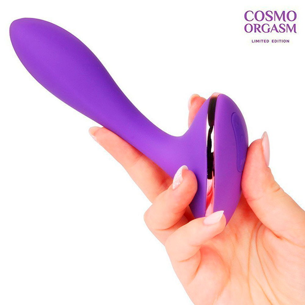 Фиолетовый вибромассажер 15,5см Bior Toys Cosmo Orgasm CSM-23161