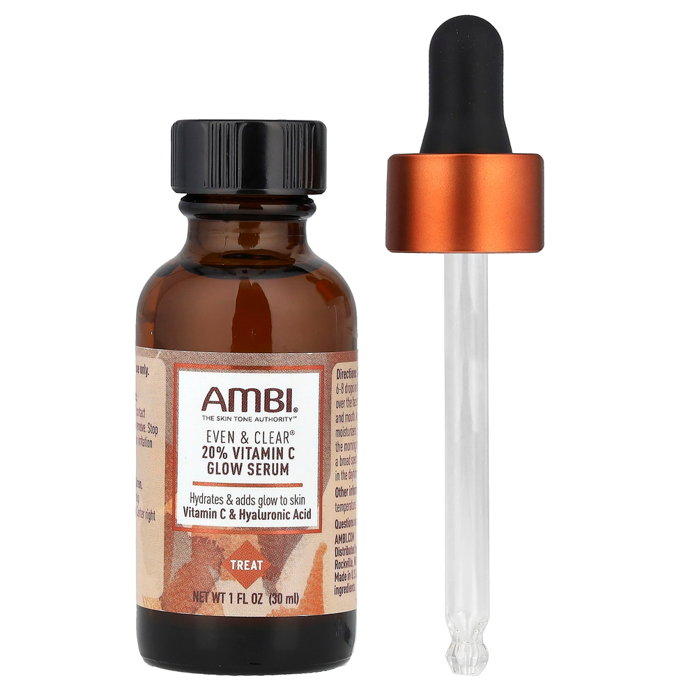 AMBI, Even & Clear®, сияющая сыворотка с 20% витамином C, 30 мл (1 жидк. Унция)