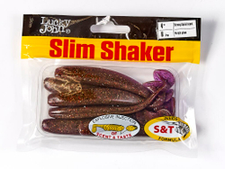 Виброхвосты съедобные LJ Pro Series SLIM SHAKER 4in (10 см), цв. S13, 6 шт.
