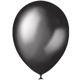 Воздушные шары 12"/30см Металлик BLACK 25шт