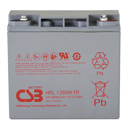 Аккумулятор CSB HRL1280W FR ( 20Ач / 12В ) AGM