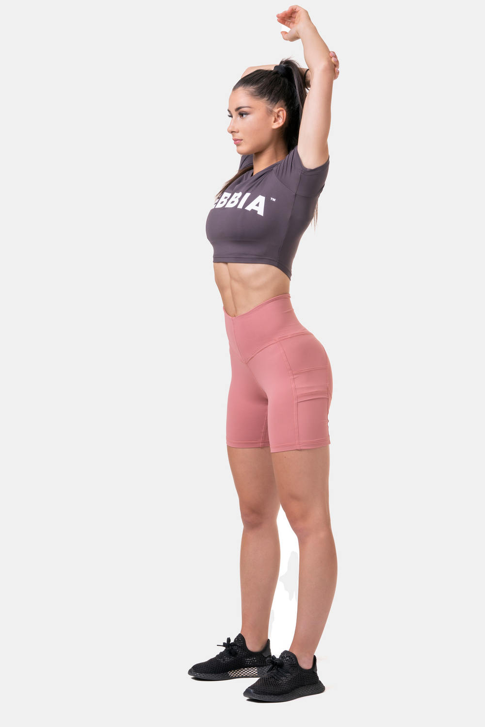 Велосипедки High-waist Fit & Smart biker shorts 575 Розовые