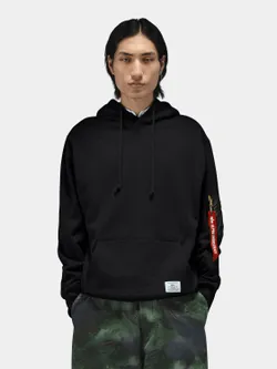 Толстовка мужская ALPHA INDUSTRIES UTILITY POCKET HOODIE RELAXED FIT SWEATSHIRT