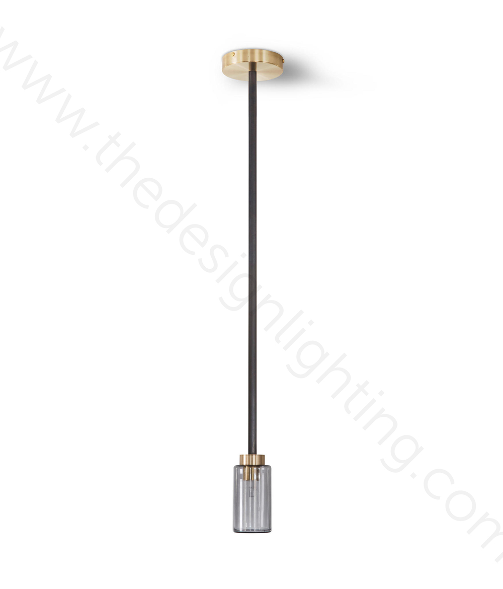 Pendant design lamp  Farol Double by Bert Frank (Smoky)