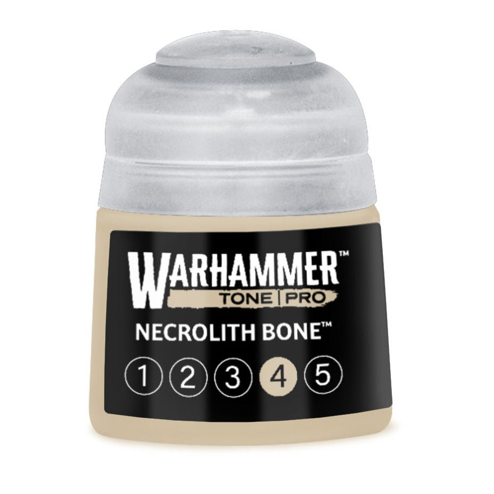 Warhammer Tone Pro Necrolith Bone 4 — краска для миниатюр, 12 мл (20-054)