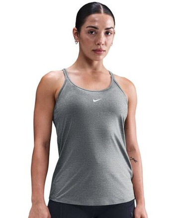 Топ теннисный Nike One Classic Dri-Fit - smoke grey/htr/white